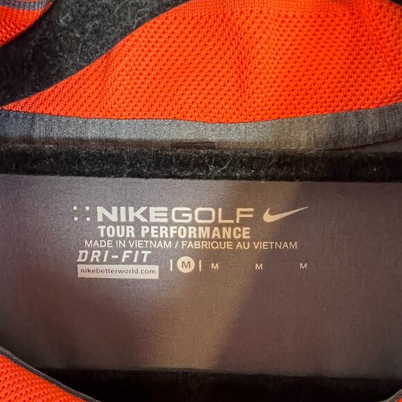 Nike Golf Sweater Mens Medium Gray Tour Performance 1/4 Zip Long Sleeve - Picture 7 of 11